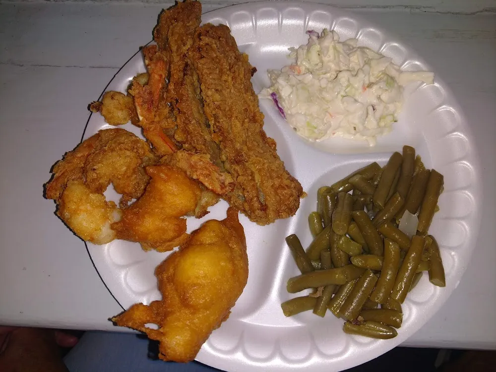 Shrimp and Flounder Platter